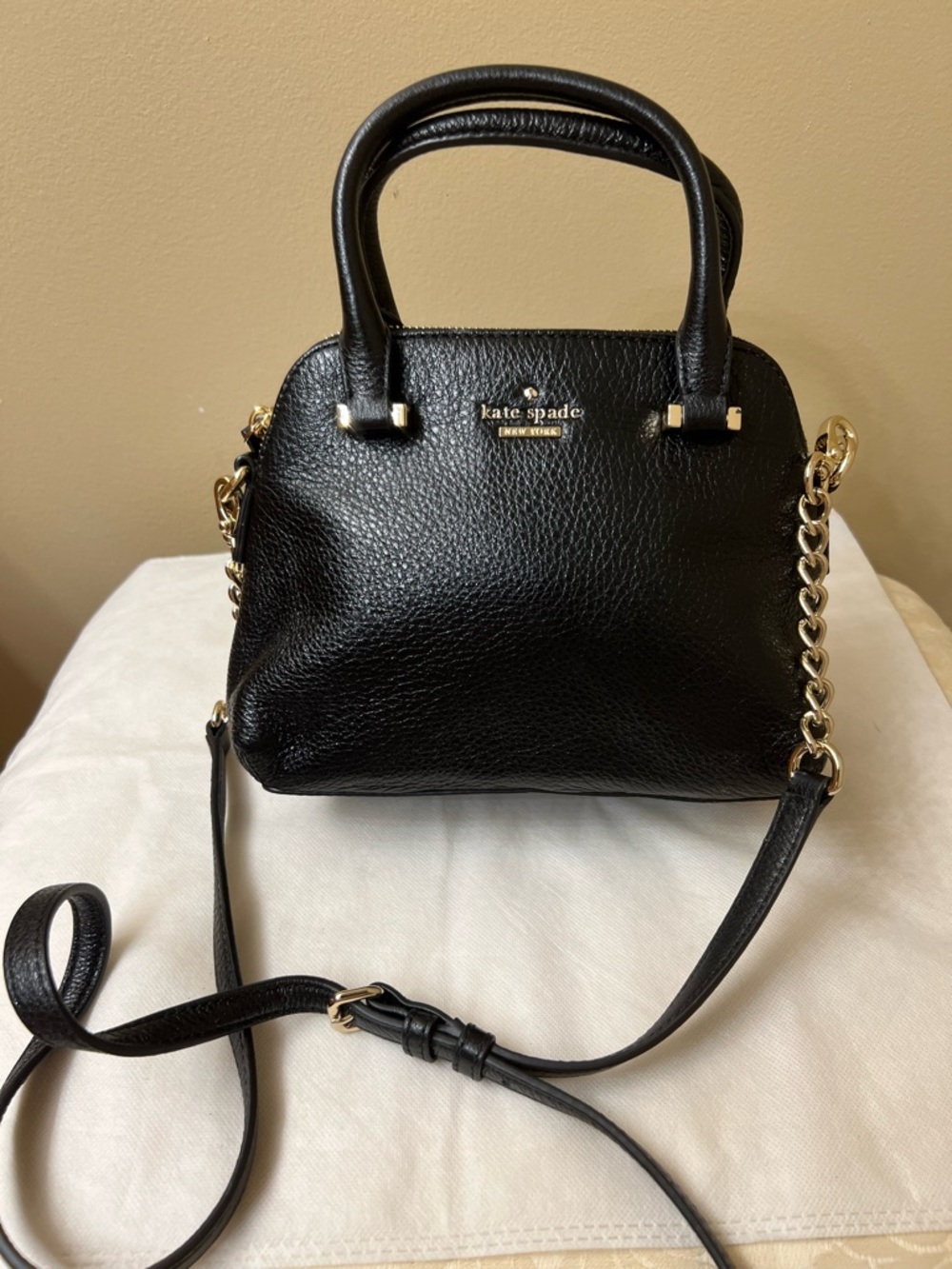 kate spade Pebbled Leather Dome Satchel / Crossbody